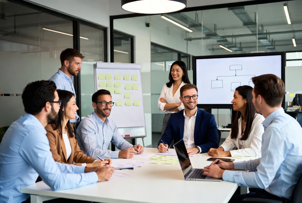 Equipo trabajando en relevamiento y diseño de soluciones